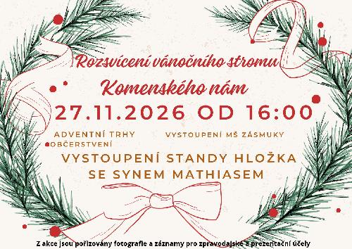 Slavnostn� rozsv�cen� v�no�n�ho stromu